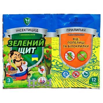 Зелений щит від попелиці та білокрилки + Прилипач 3г+10мл 5169 фото